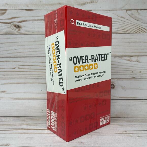 Over Rated Party Card Game by the Creators of What Do You Meme NEW - Picture 3 of 8